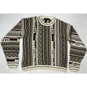 Men's Brown Patterned Sweater
